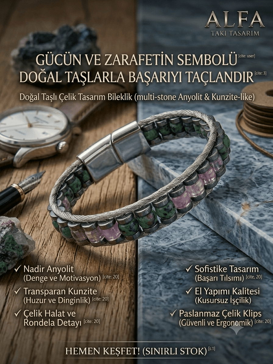 2026 Erkek Takı Trendleri: Doğaltaş ve Çeliğin Yükselişi